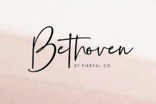 Bethoven Font: A Light, Elegant Handwritten Typeface with Contemporary Charm