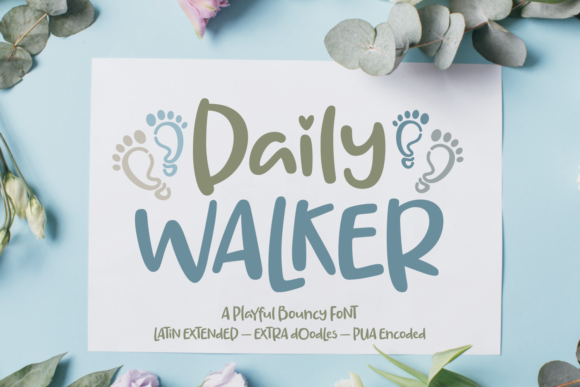 Daily Walker: A Playful, Human-Centered Font for Warm, Approachable Design