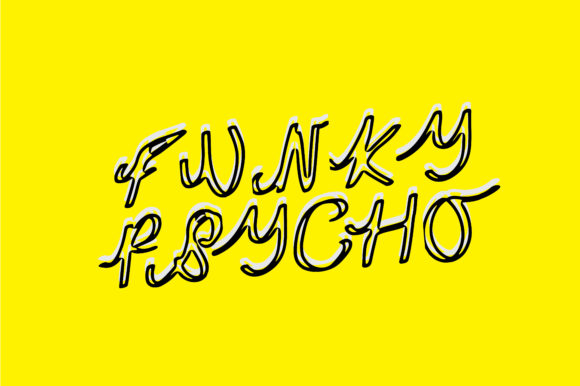 Funky Psycho: A Kooky Handwritten Font