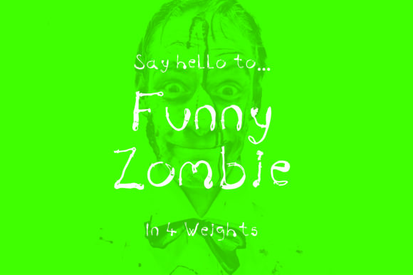 Funny Zombie Font: When Handwritten Chaos Meets Playful Horror