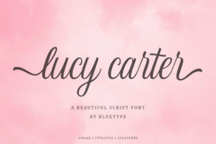Lucy Carter Script: Where Handwritten Charm Meets Modern Design Versatility