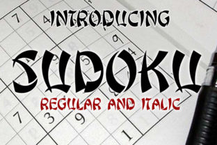 Sudoku: A Bold, Fun Decorative Font That Commands Attention