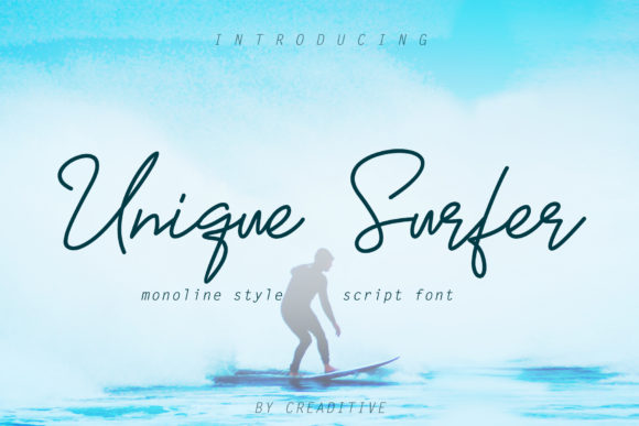 Unique Surfer: A Bold, Personal Monoline Font That Works—When Used Right