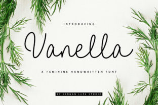 Vanella: A Handwritten Script Font for Romantic and Unique Design Projects